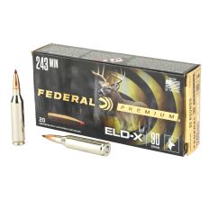 Federal Premium ELDX 243 Winchester 90Gr Polymer Tip 20rd