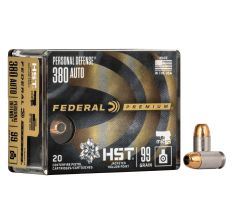 Federal Premium Personal Defense 380 ACP 99Gr JHP 20rd