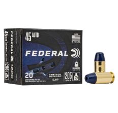 Federal Syntech Defense 45 ACP 205Gr Semi JHP 20rd