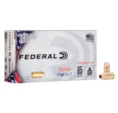 Federal Train & Protect 380 ACP 85Gr Versatile Hollow Point 50rd