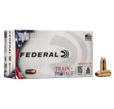 Federal Train & Protect 9MM 115Gr Versatile Hollow Point 50rd