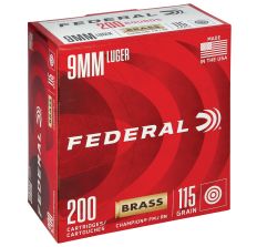 Federal Champion 9MM 115Gr FMJ 200rd