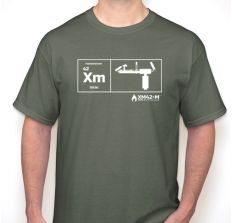 XM42 T-Shirt Green ELEMENTAL XM42 Periodic Table- Medium
