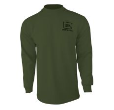 Glock OEM Born in Austria Long Sleeve Small T-Shirt Olive Drab Green