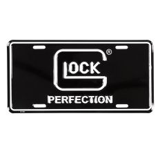 GLOCK OEM PERF LICENSE PLATE BLK/WHT