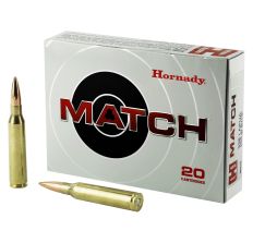 Hornady Match 338 Lapua 250Gr Boat Tail Hollow Point 20rd