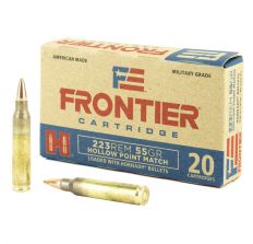 Hornady Frontier Ammunition .223 Remington 55gr HP Match 20rd Box