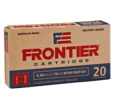 Hornady Frontier Ammunition 5.56 NATO 75gr Boat Tail Hollow Point Match 20rd Box 