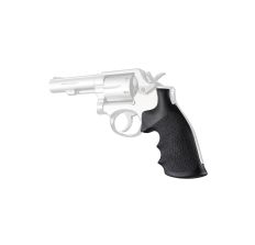 Hogue Rubber Revolver Grip S&W K/L Sq Butt Black