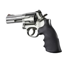 Hogue Rubber Revolver Grip S&W K/L Round to Square Conversion Black