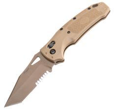 Hogue K320 M17 3.5" Folding Tanto Knife Tan