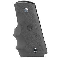 Hogue Rubber Pistol Grip 1911 Officer Black Finger Gooves