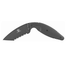 KABAR TDI Law Enforcement 3.688" Fixed Blade Knife Black Serrated