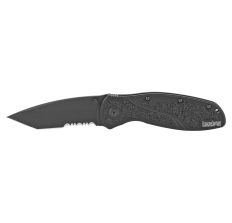 KERSHAW BLUR TANTO 3.4" BLK/BLK SERRATED KNIFE