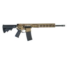 LWRC DI Rifle California Compliant Compact 556 Nato 16.1" 10rd Mlok Burnt Bronze