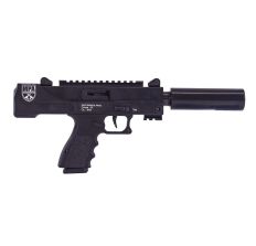 Masterpiece Arms Pistol 9mm 4.5" Threaded Barrel 17rd Side Cocker Black