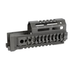 MIDWEST AK ALPHA QUAD RAIL 6.0" BLK