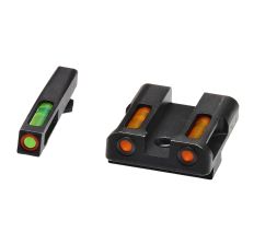 Hi-Viz LiteWave H3 Sight Fits Glock 9/40SW/357Sig Green, Orange