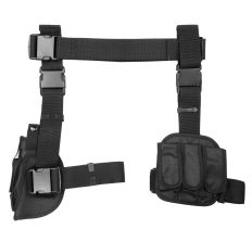 NCSTAR DROP LEG HOLSTER MAG HOLDER BLACK