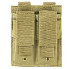 NCSTAR VISM DOUBLE PISTOL MAG POUCH TAN