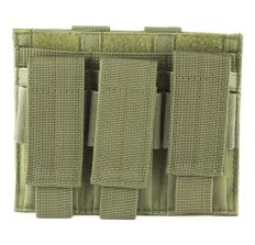 NCSTAR Triple Pistol Magazine Pouch Green