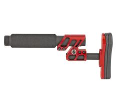 ODIN ZULU ADJUSTABLE STOCK W/PISTOL BUFFER RED