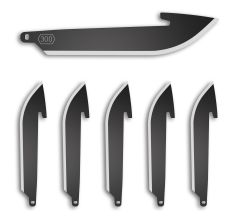 OUTDOOR EDGE DROP-POINT 3" BLADE 6PK BLK