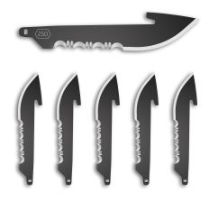 OUTDOOR EDGE DROP-POINT 2.5" SERRATED BLADE 6PK