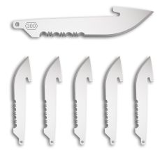 OUTDOOR EDGE DROP-POINT 3.0" SERRATED BLADE 6PK