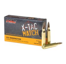 PMC X-TAC  Match .223 Remington Rifle Ammo 77gr OTM 223xm - 20rd Box