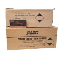 PMC Bronze Battle Pack 9mm Luger Handgun Ammunition 115 Grain FMJ 900rd (3 Battle Pack) Case