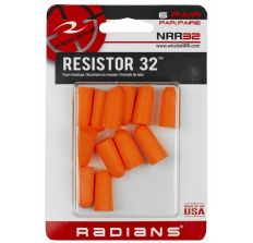 RADIANS RESISTOR EARPLUG 6 PAIRS