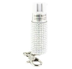 Sabre Jeweled .54oz Pepper Spray Silver