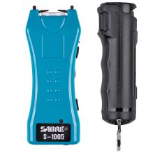 Sabre .54oz Keychain Turquoise Pepper Spray & Stun Gun Package