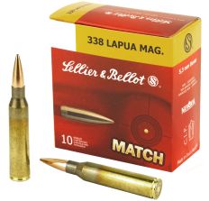 Sellier & Bellot Match 338 Lapua 250Gr Boat Tail Hollow Point 10rd