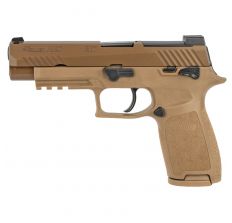 Sig Sauer P320 M17 Pistol 9mm 4.7" (2) 10rd Siglite Sights - Coyote Tan