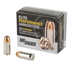 Sig Sauer Elite Performance V-Crown 45 ACP 185Gr JHP 20rd