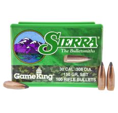 Sierra Bullets GameKing 30 Caliber 150Gr Spitzer Boat Tail 100ct