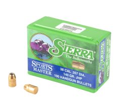 Sierra Bullets Sports Master 357 Magnum 140Gr JHP 100ct