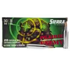 Sierra Bullets Prairie Enemy 243 Winchester 70Gr Ballistic Tip 20rd