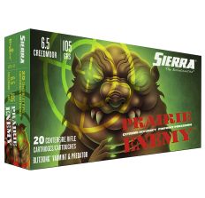 Sierra Bullets Prairie Enemy 6.5 Creedmoor 105Gr Ballistic Tip 20rd