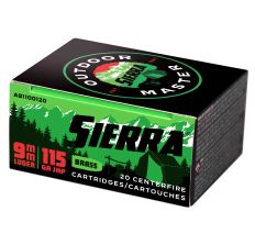 Sierra Bullets Outdoor Master 9MM 115Gr JHP 20rd