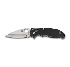 SPYDERCO MANIX 2 BLACK G10 PLAINEDGE KNIFE