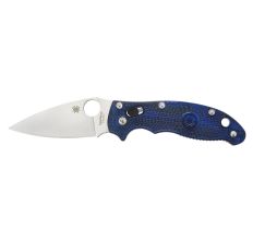 SPYDERCO MANIX2 BLUE FRCP PLAIN KNIFE