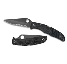 SPYDERCO ENDURA 4 NYLON COMBO/BLK KNIFE