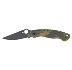 SPYDERCO MILITARY MODEL G-10 CAMO KNIFE