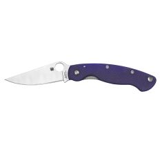 SPYDERCO MILITARY MODEL G-10 BLUE KNIFE