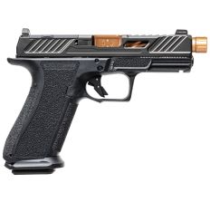 Shadow Systems XR920 Elite Pistol Black 9mm 4.5" Spiral Fluted Bronze Match Barrel (Threaded) 17rd Tritium Sights Optic Cut WeightOptimizing Window Cut