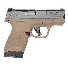 SMITH & WESSON SHIELD PLS 9MM 3.1" 13 SAFETY FDE/BK