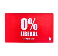 TekMat Door Mat Zero Percent Liberal 25"x42" Red